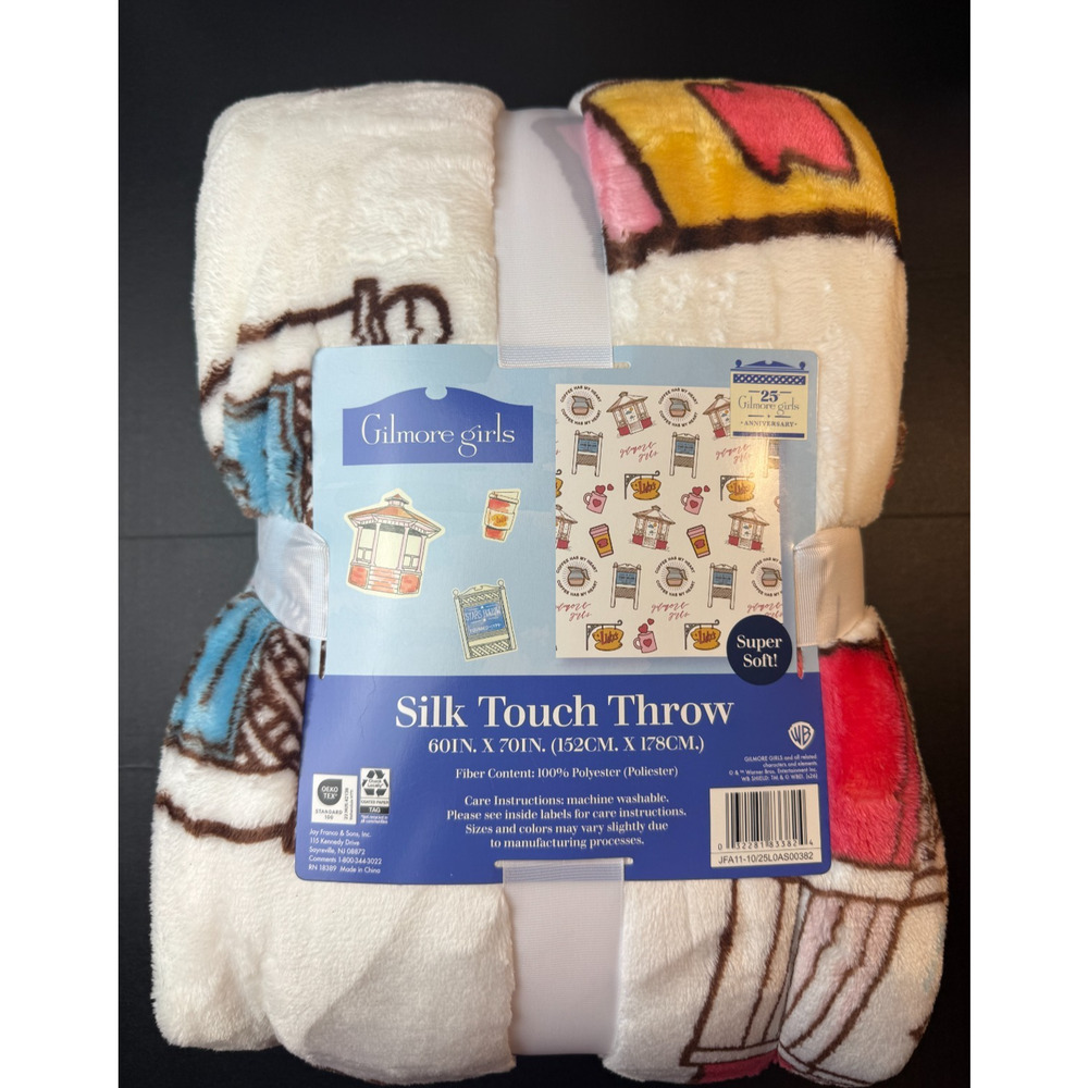 NEW- 25th Anniversary GILMORE GIRLS Blanket Silk Touch Throw 60x70in Super Soft